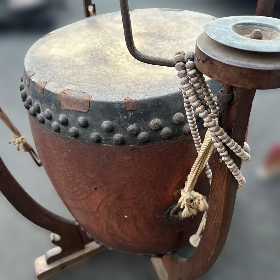 瞬間的お値下げ❣️和太鼓 木製 スタンド付き