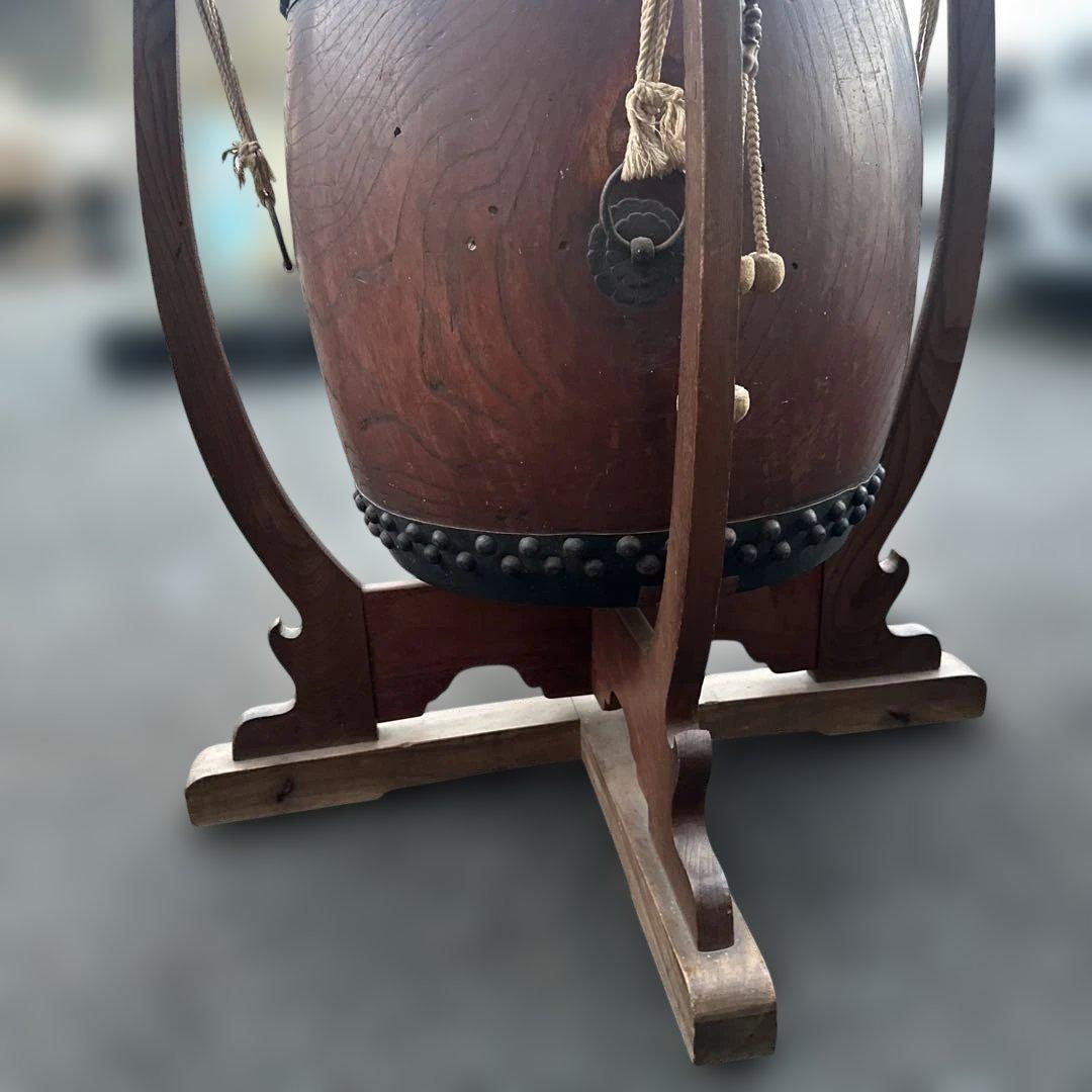 瞬間的お値下げ❣️和太鼓 木製 スタンド付き