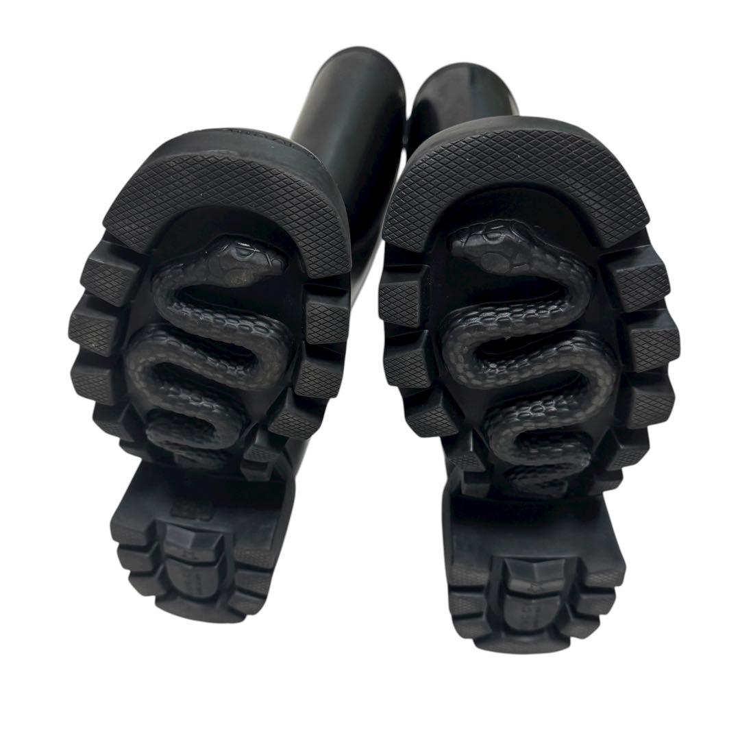 美品　箱あり　GUCCI グッチ　レインブーツ　ホースビット　金具　厚底　36