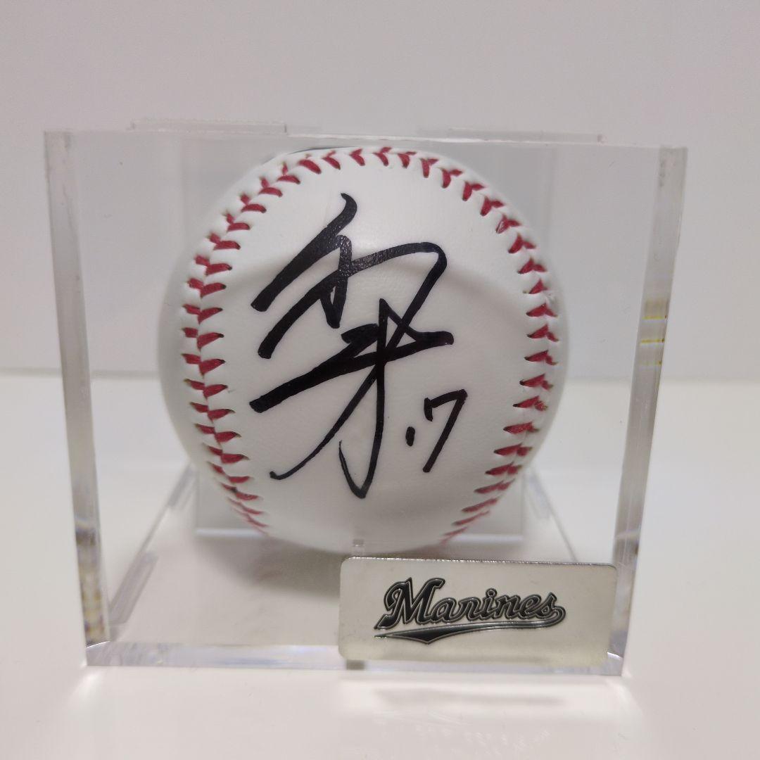 佐々木朗希直筆サインボール【ケース付】