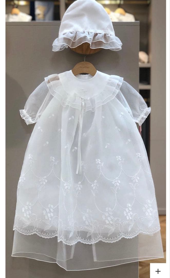 ファミリア　すずらん　ベビードレス&カバーオール＆帽子 セット│ お宮参り