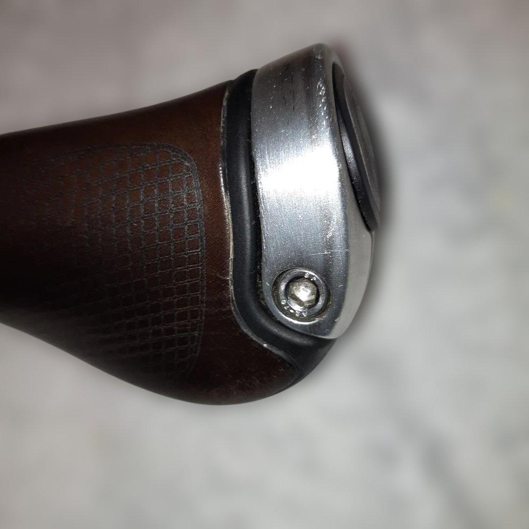 【廃盤・希少品】エルゴンGP1バイオレザーグリップラージロングブラウンブラック