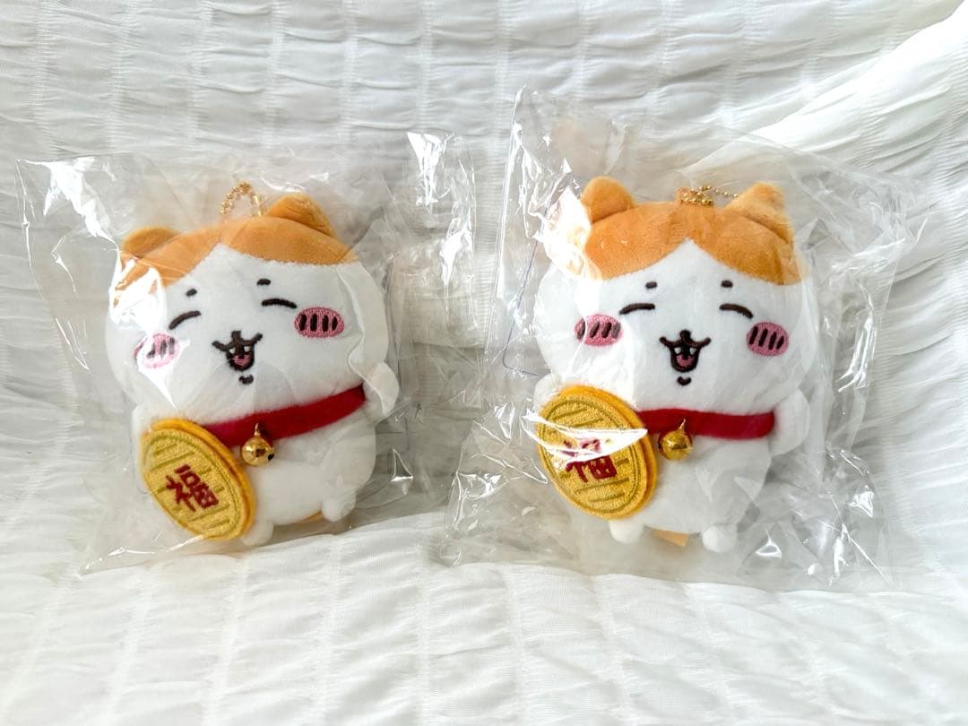ちいかわ 招福！ ハチワレぬいぐるみ マスコット ハチワレ 招き猫　2点セット