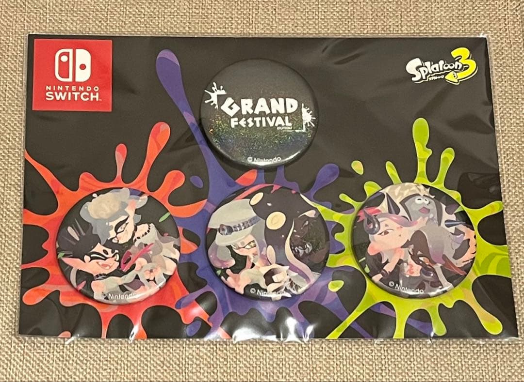 【値下げ検討】スプラトゥーン3　缶バッチ