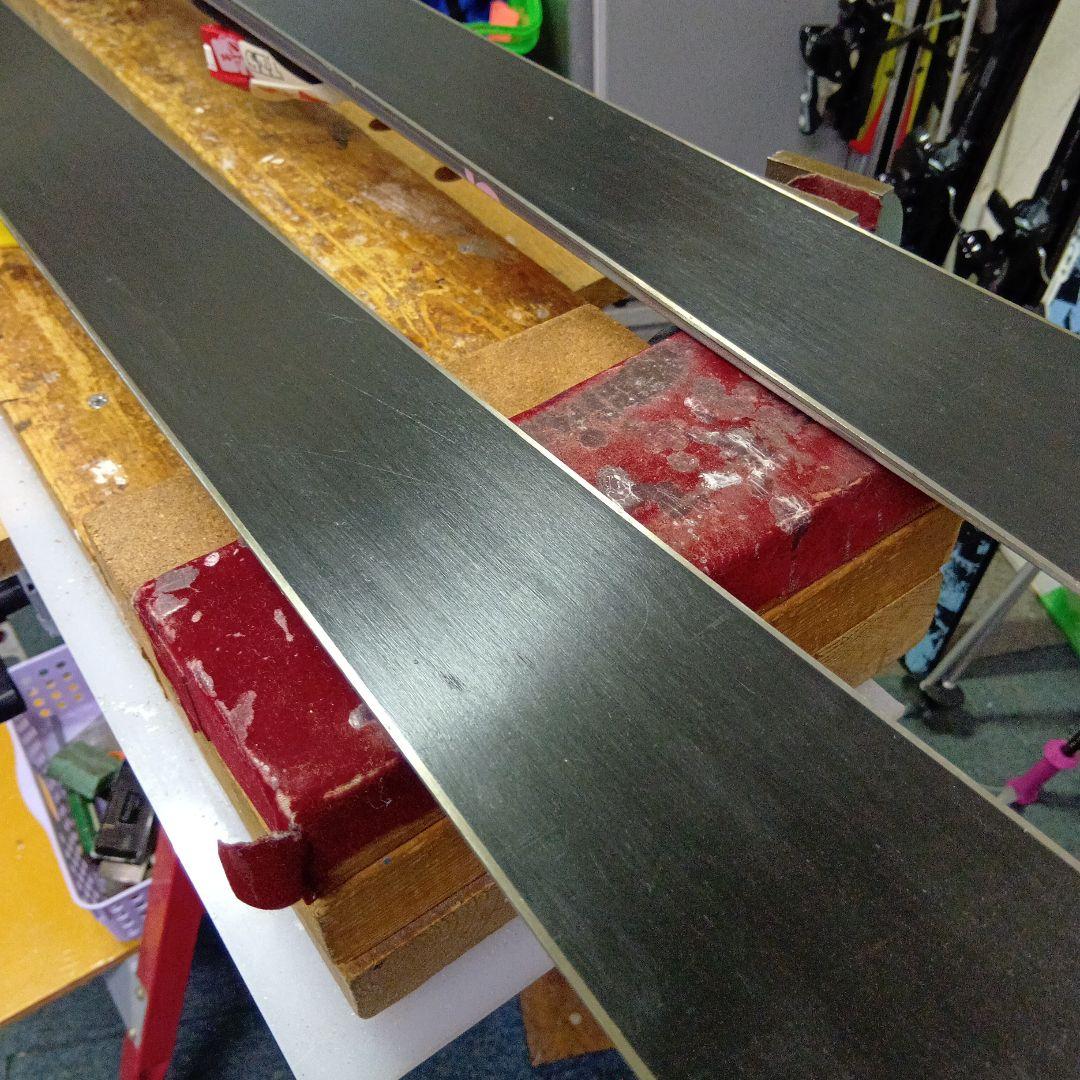 サロモン140cmメンテナス済 靴24cm、ストック付 ホットWAX済