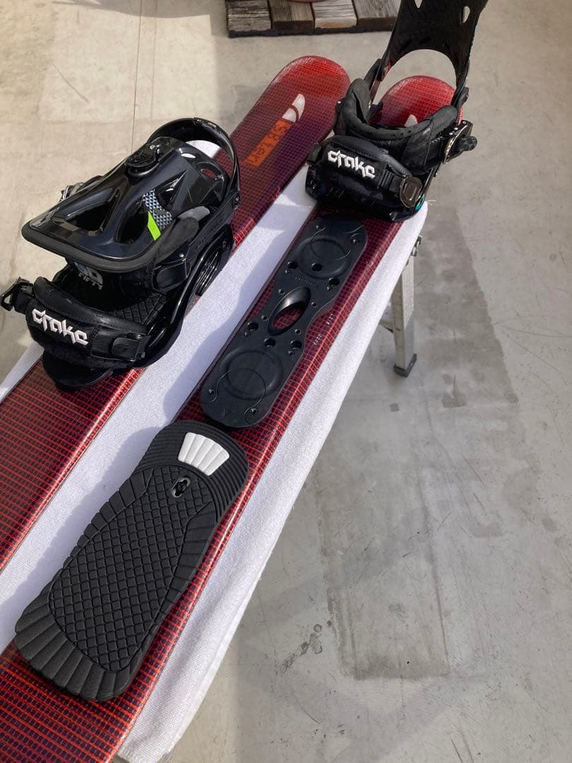 ショート(ファン)スキー　スノーボード　ブーツ用SALOMON×DRAKE 赤