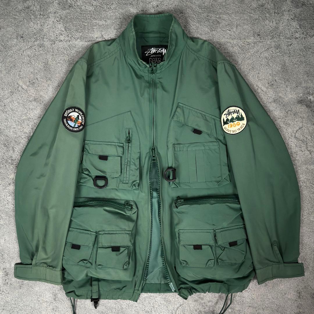 old stussy 00s フィッシング ジャケット オールドステューシー
