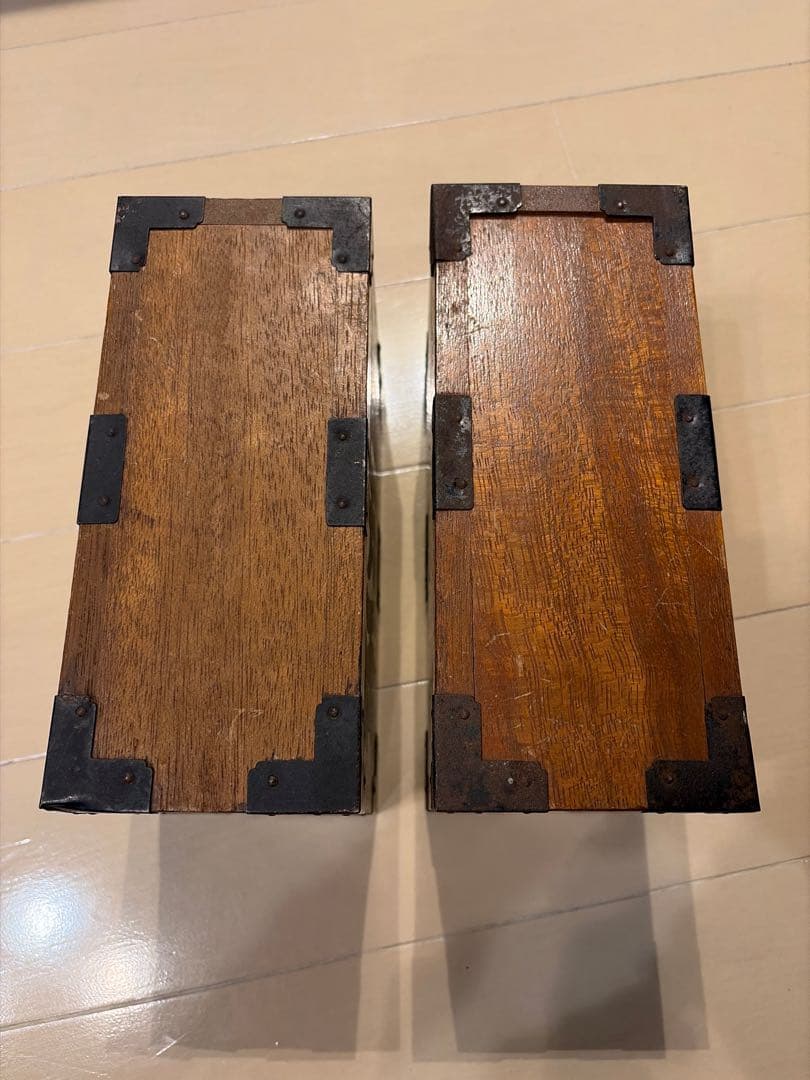 野村證券 百万両貯金箱【木製】第1136番＆第1846番（推定）2点 昭和レトロ