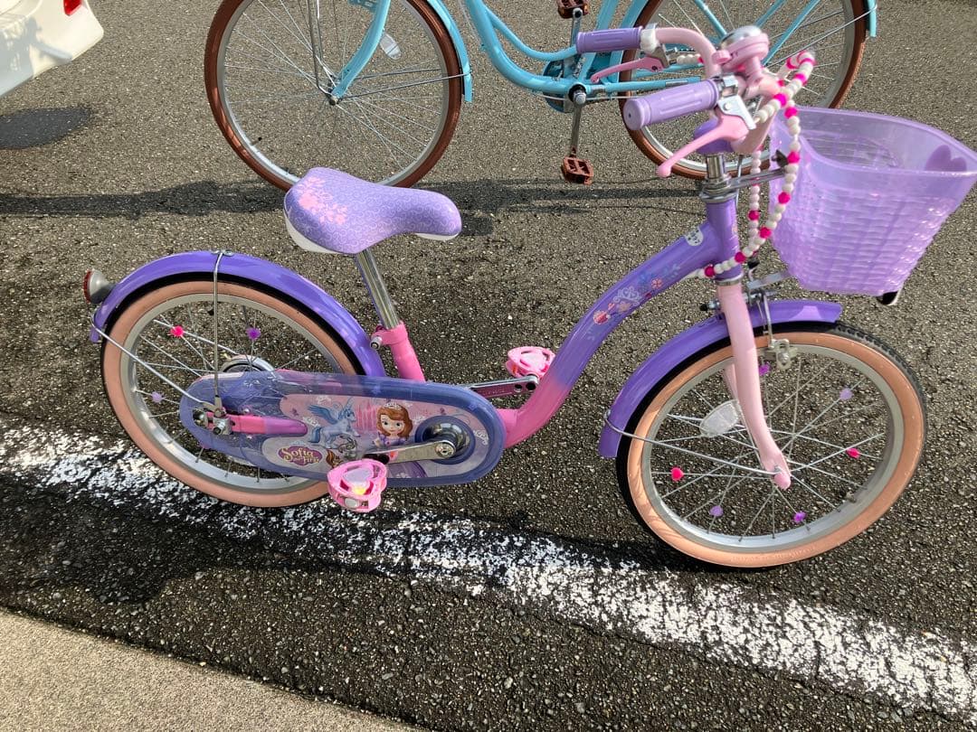 ぶんちゃん　18インチ　ディズニープリンセス　ソフィア自転車