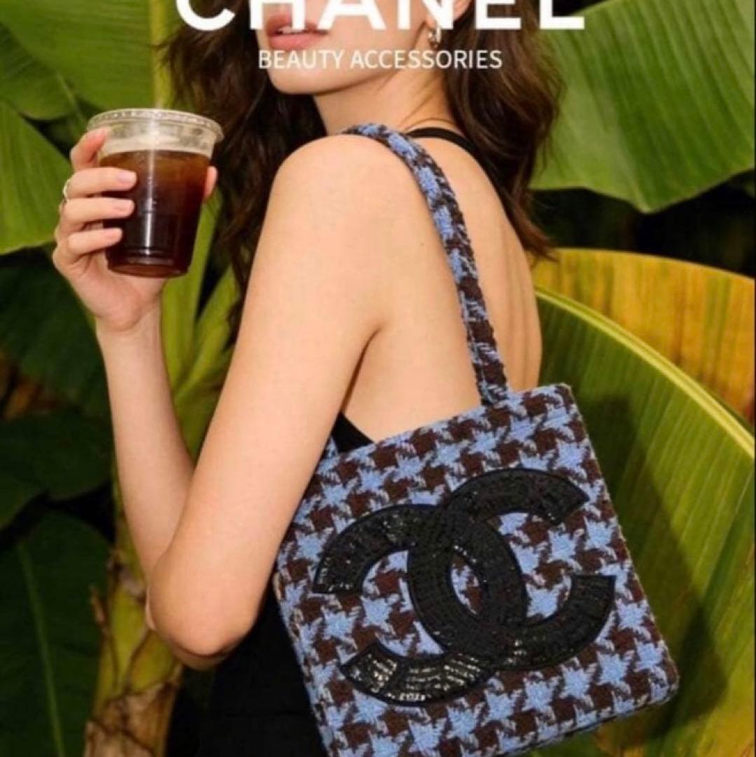 CHANELツイードトートバッグ