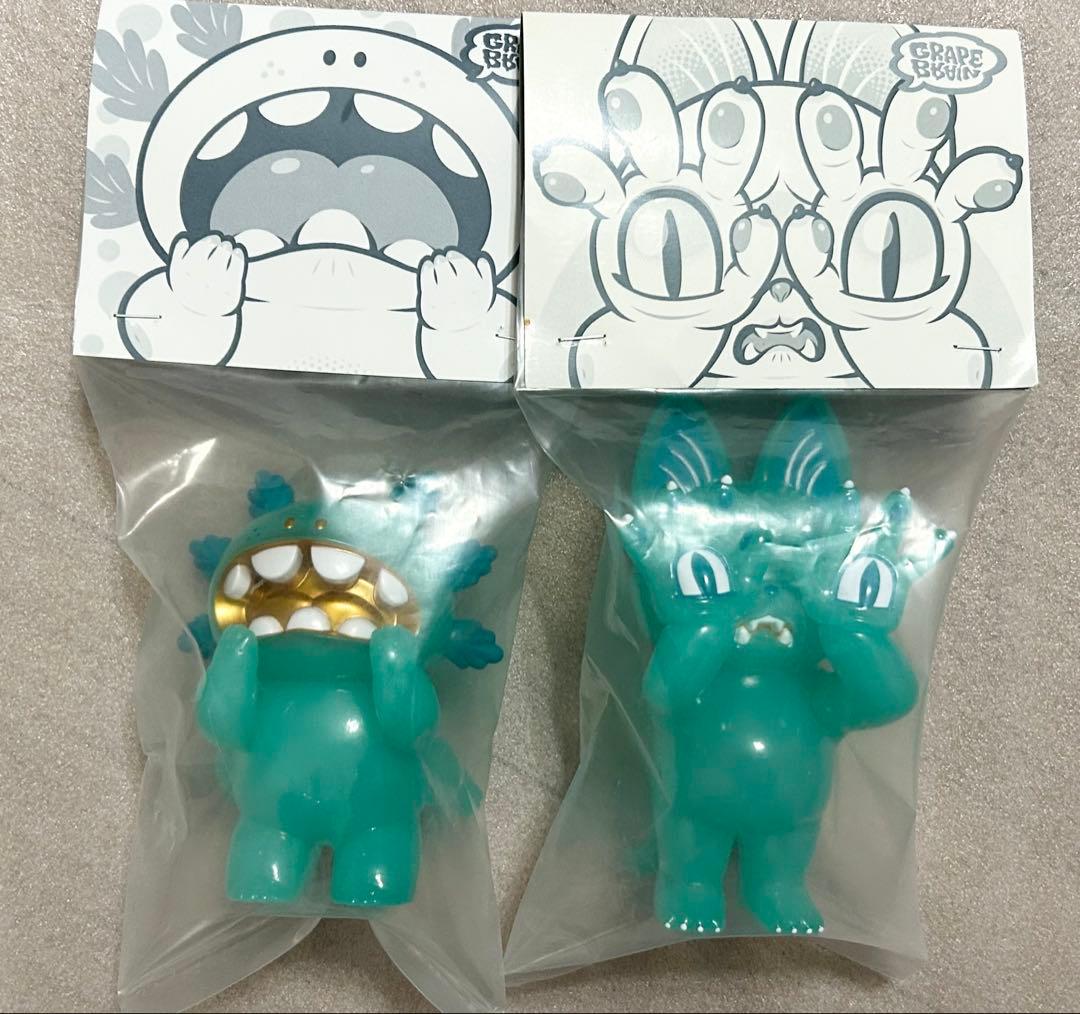 美品 GRAPE BRAIN 自由の女神 まかろに おにぎり ソフビ セット