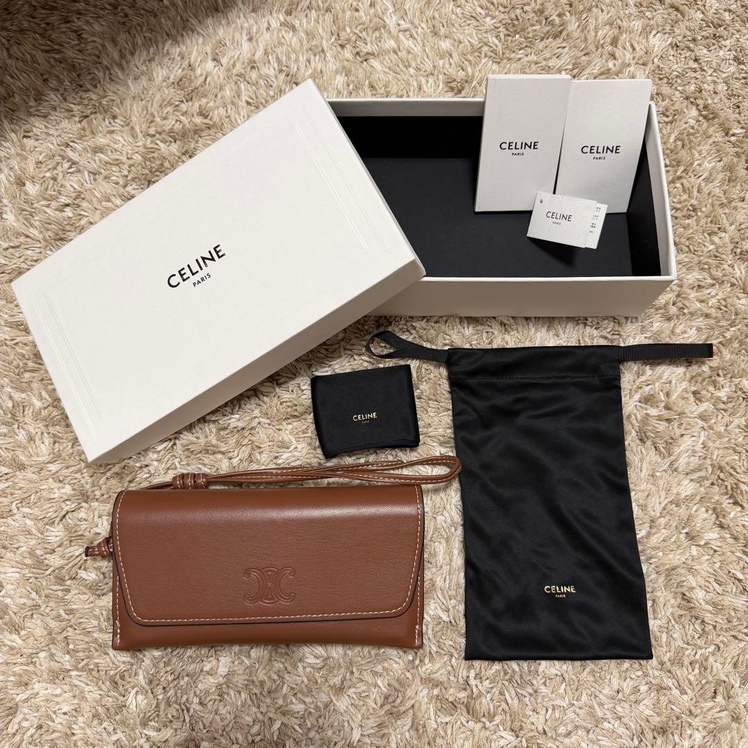 CELINE ブラウン メガネケース