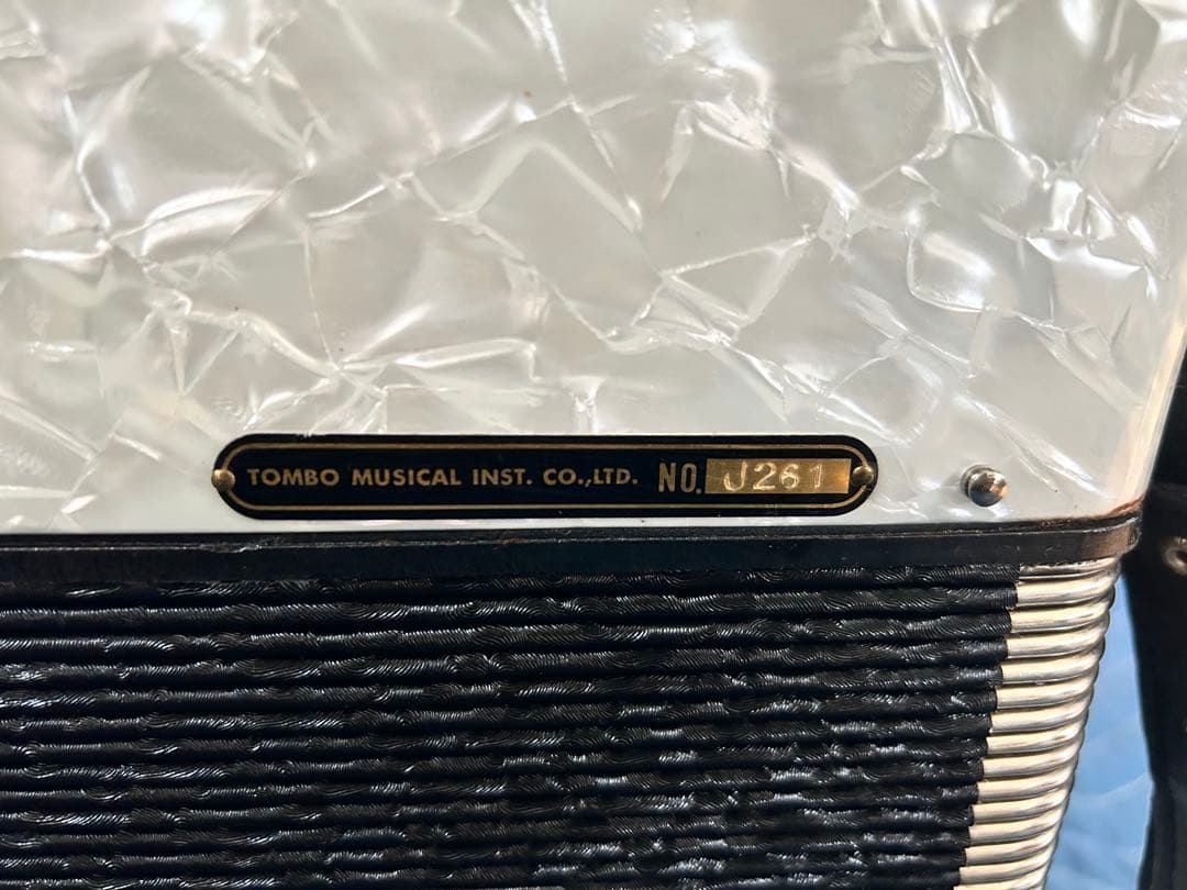 TOMBO アコーディオン J261 ホワイト 希少