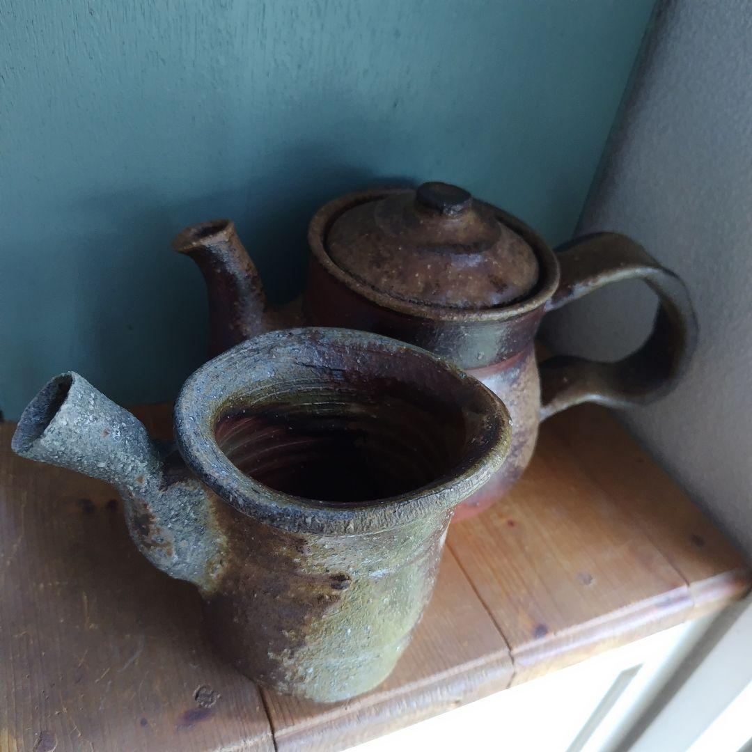 備前焼　ティーポット　珈琲　岡山伝統工芸品　茶器　コーヒー紅茶