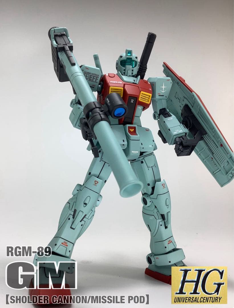 HG RGM-79 ジム【ショルダーキャノン装備/ミサイルポッド装備】