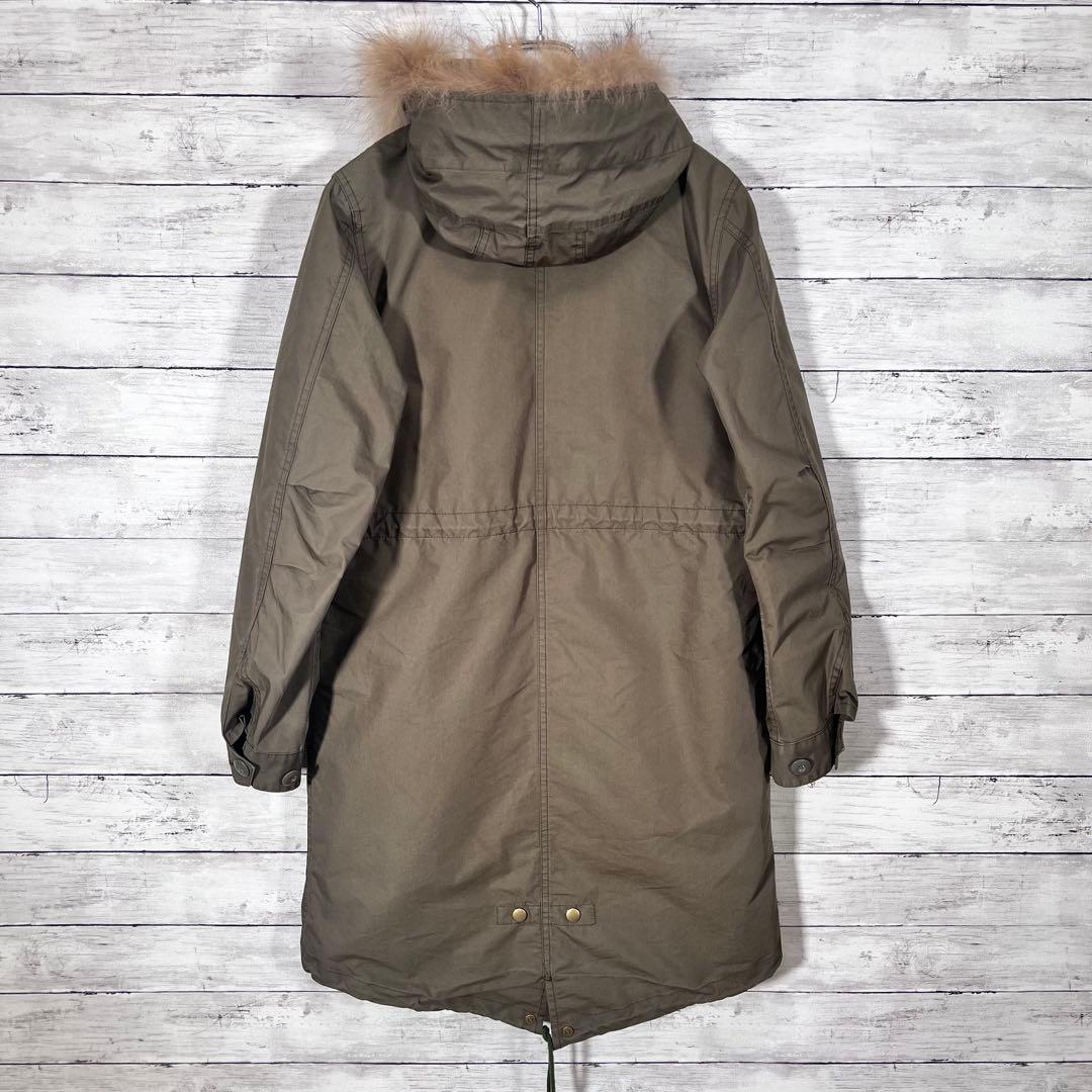 『FRED PERRY』 モッズコート　ライナー付き　ボア　2way カーキ　M
