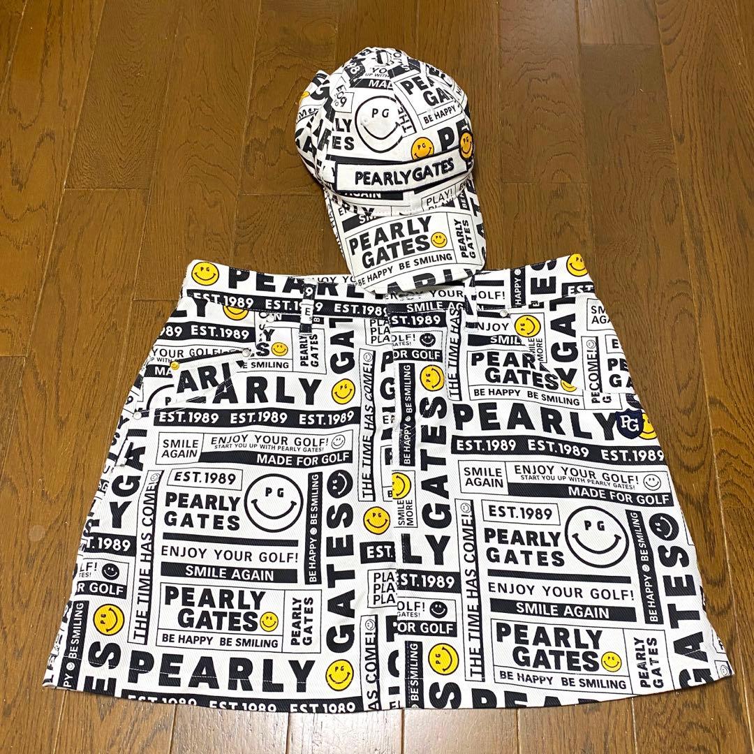 極美品　パーリーゲイツ　ゴルフウェア　キャップ&スカート　セット