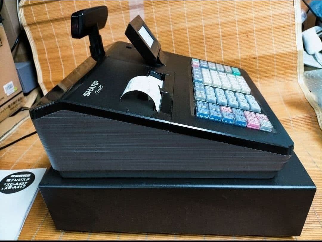 シャープレジスター　XE-A407　PC連携売上管理　上位機種　444777