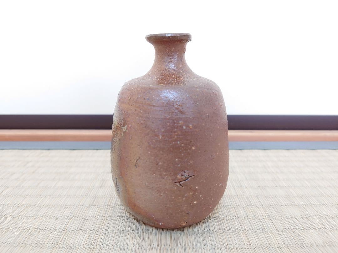 人間国宝 伊勢崎淳 備前 徳利 共箱