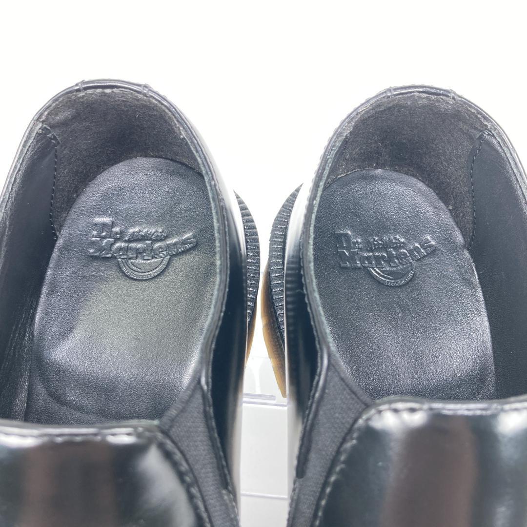 ドクターマーチン　ROSYNA　厚底サイドゴアレザースリッポン　UK4　ブラック