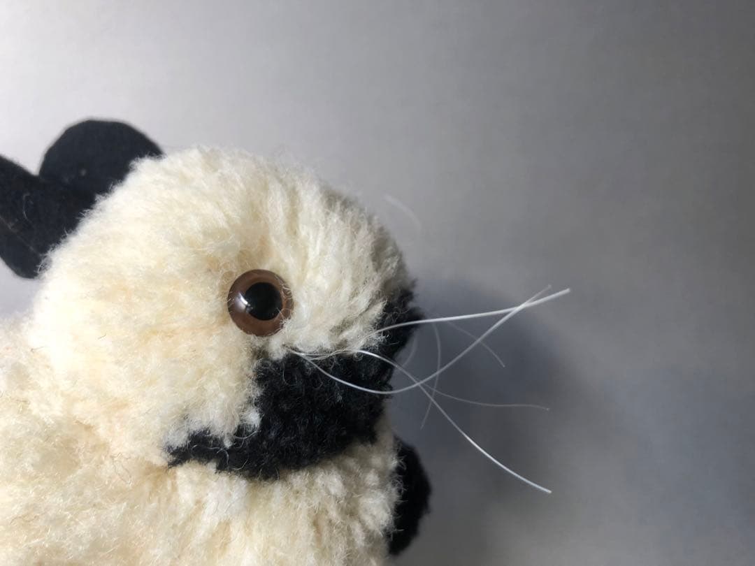 Steiff 　ポンポンウサギ白黒　大