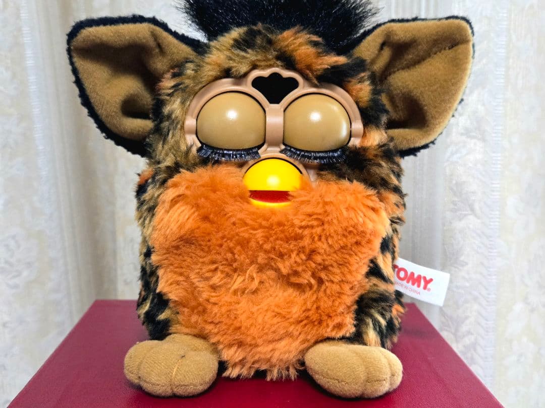 【レア】ファービー ぬいぐるみ ヒョウ柄 レオパード 初期 1998 TOMY