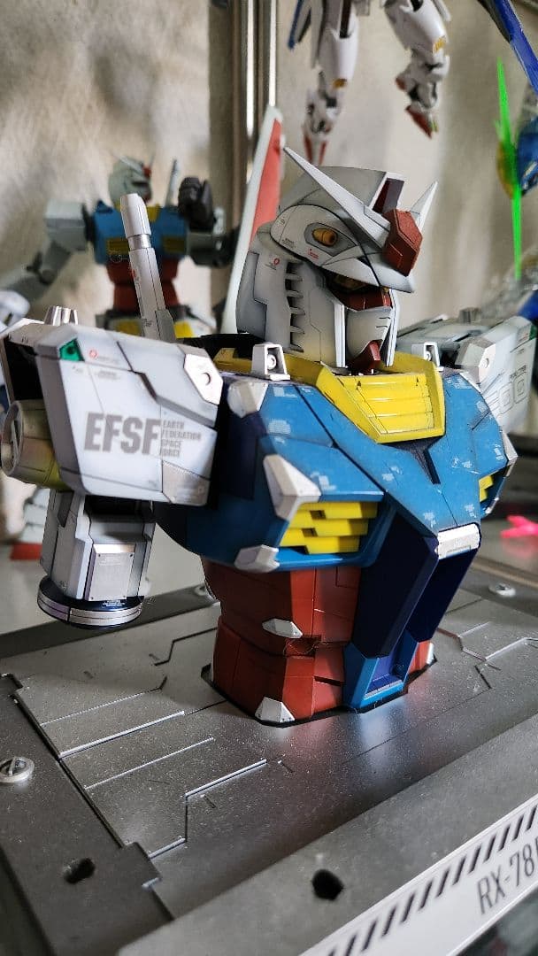 ガンプラ　横浜実物大ガンダム胸像モデル　全塗装