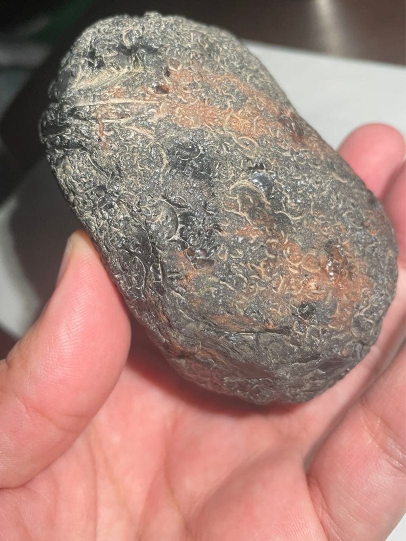 研磨品　十勝石玲瓏　ゴールデンマホガニーオブシディアン　特級品