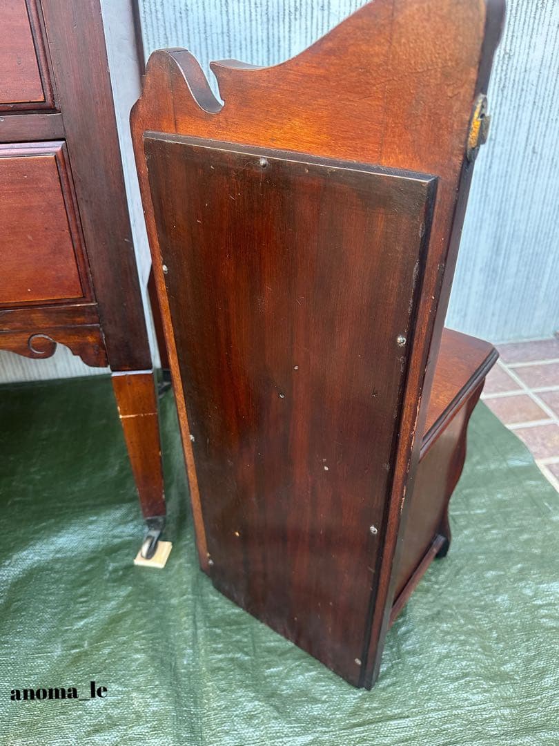 5008【パーラーキャビネット】英国アンティーク　ドレッシングチェスト