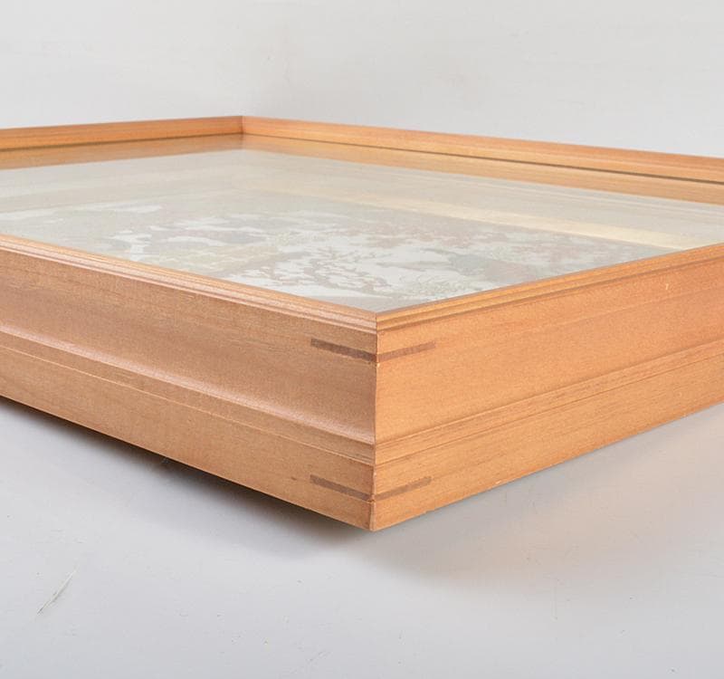 織額　京都西陣　長嶋成織物謹製　西陣織京額　平安絵巻　額装　C R4492C