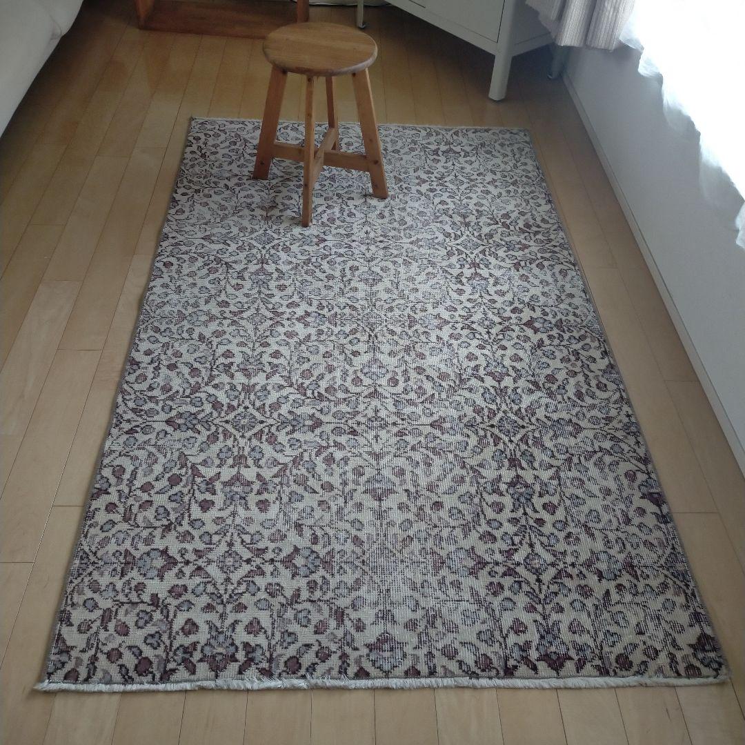 美品●114×188 　トルコ　ヴィンテージラグ