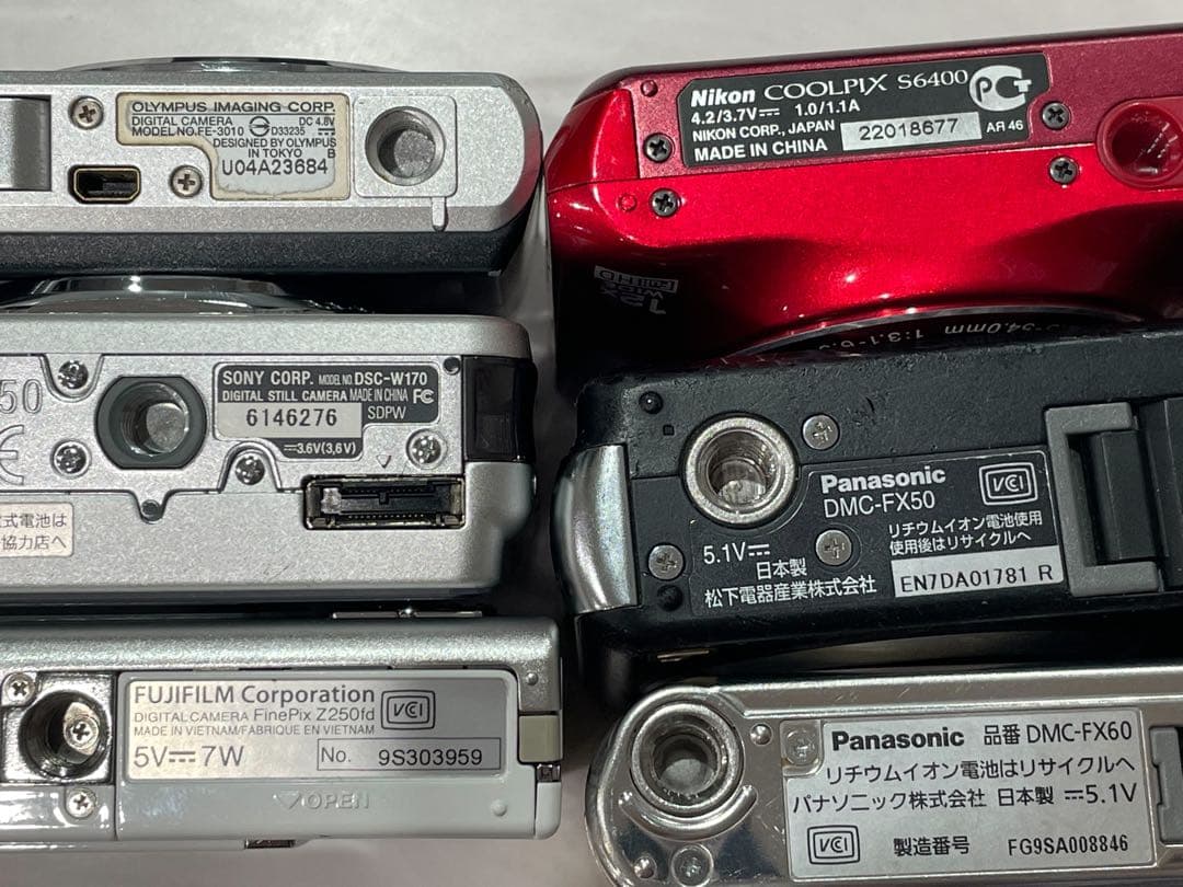 デジカメ　6個セット販売