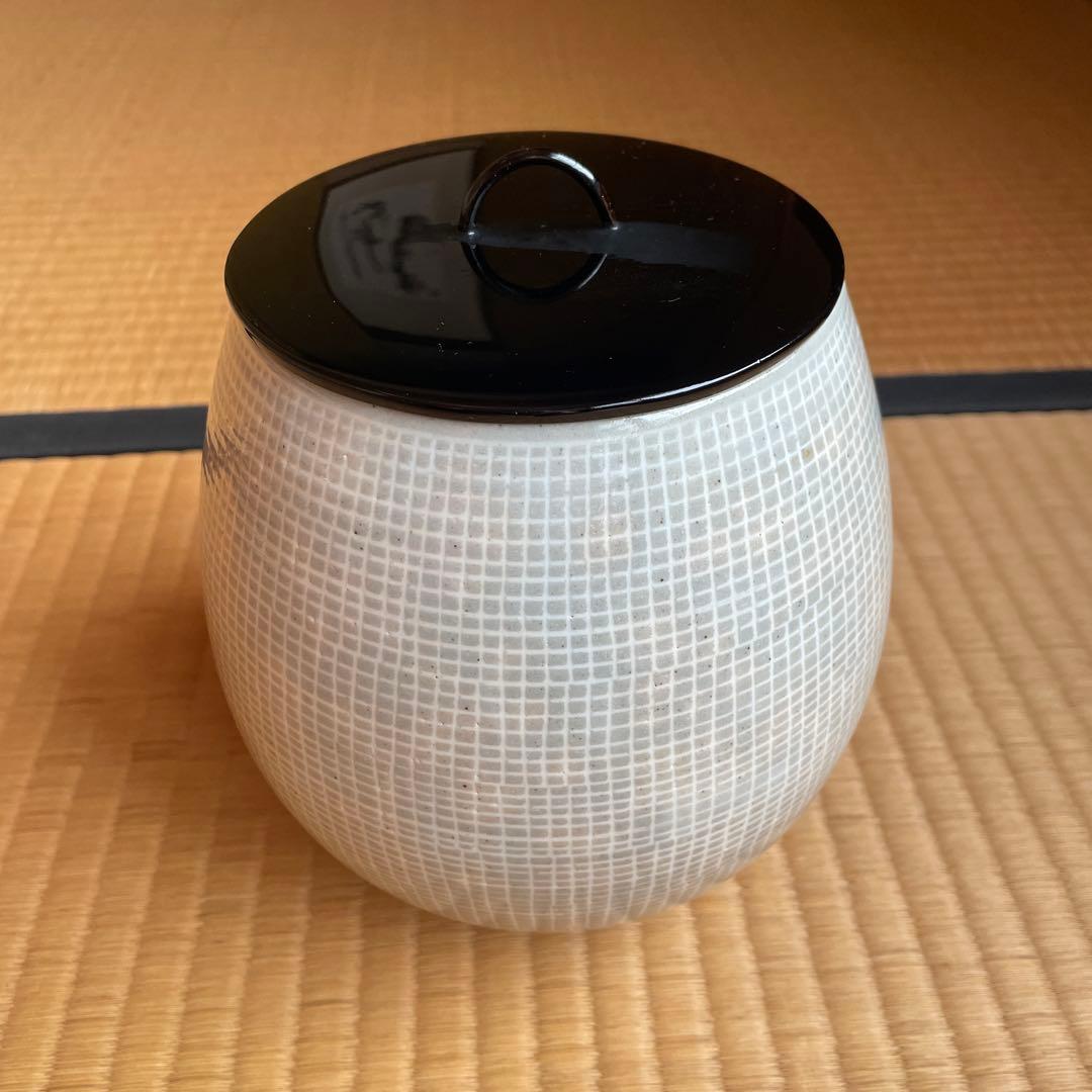 膳所焼、芋頭水指