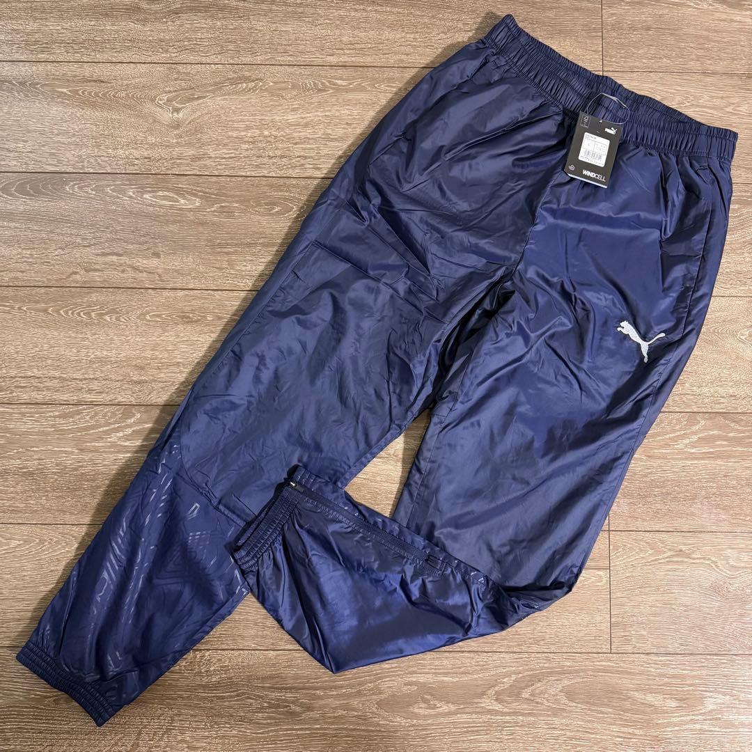 新品 PUMA サッカーウェア 裏起毛 ピステ・ウィンドブレーカー 上下 XL