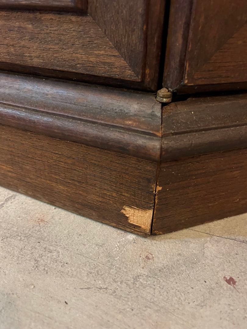 スペイン　アンティーク　オクタゴンサイドテーブル