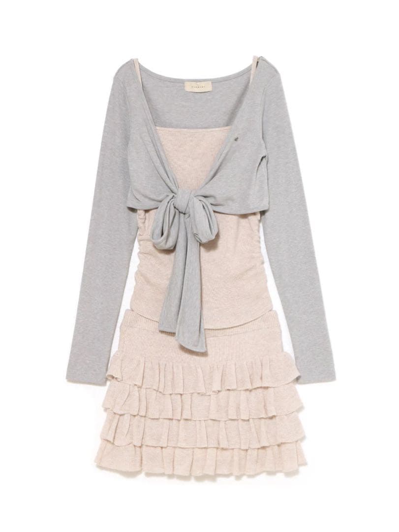 ワンピース Candice frill set up / ivory