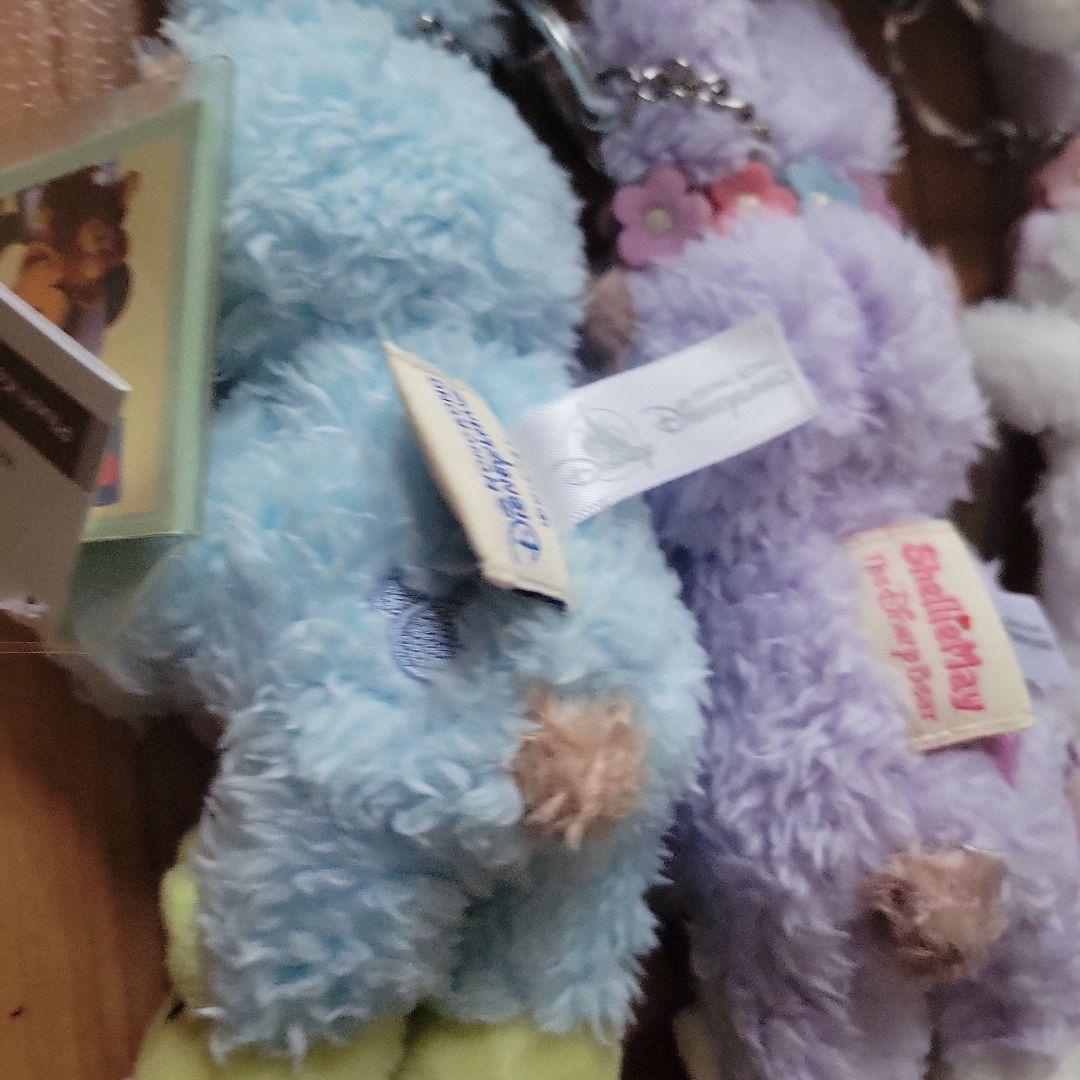 香港ディズニー　ダッフィー　ぬいぐるみキーホルダー　５体セット