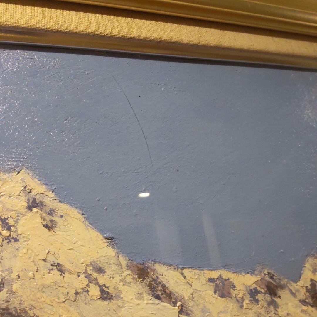 武井清　立山残雪（黒部平）　油彩　F30号