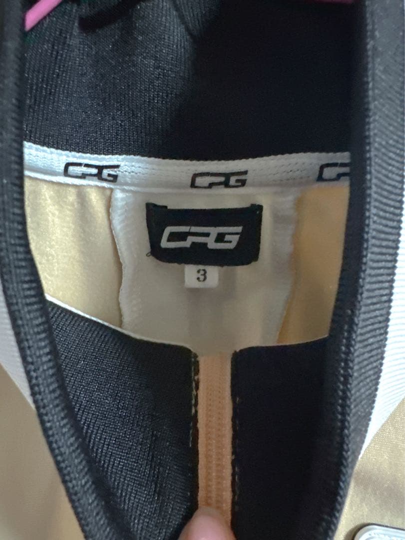 【R ⭐︎】CPG ハイネック ZIPラインモックネック ベージュ ゴルフ