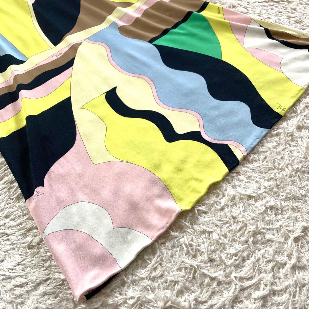 エミリオプッチ シルク混 プッチ柄 ワンピース 総柄 幾何学模様 マルチカラー