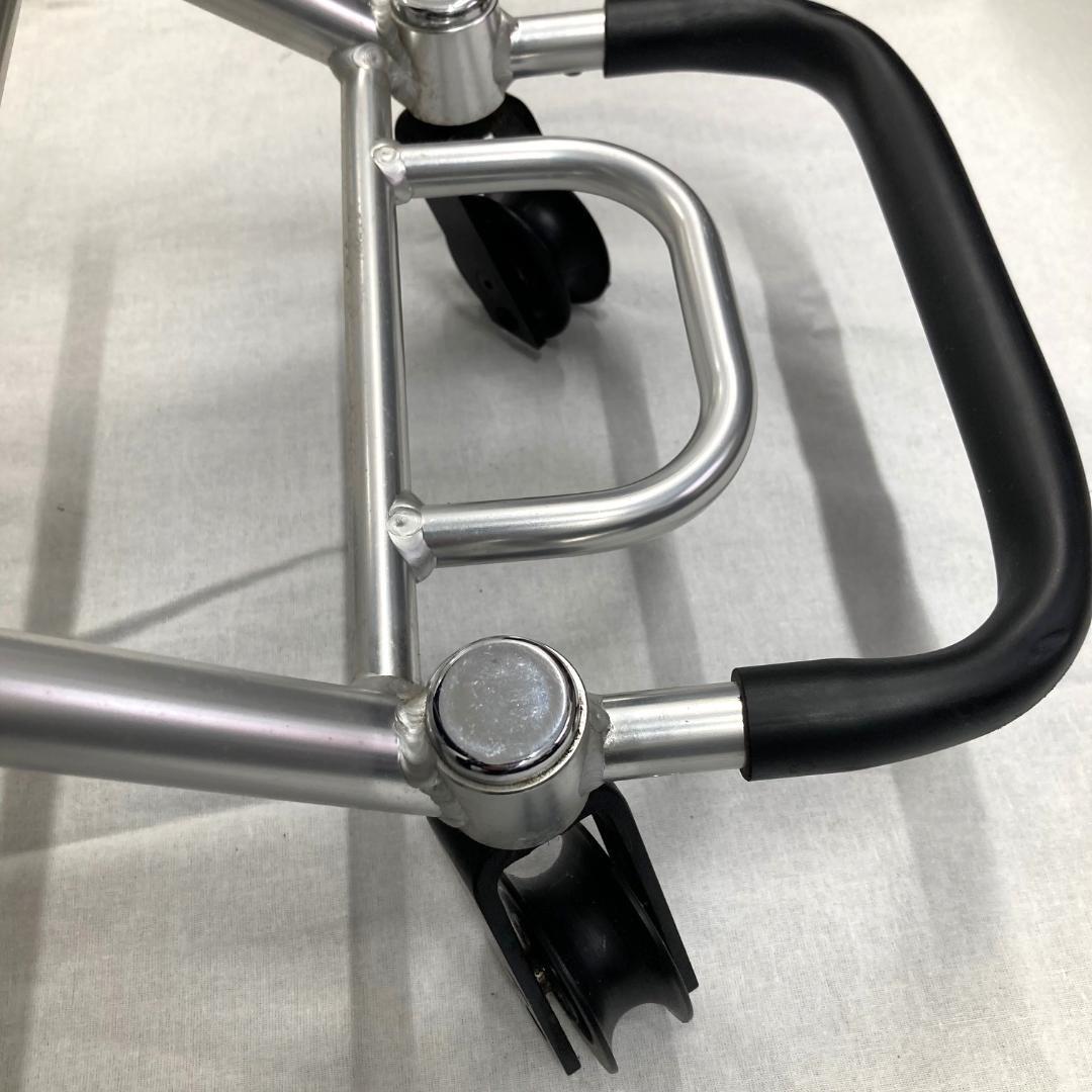 日進医療器　携帯型介助用簡易車いす　NAH-207　ブラック