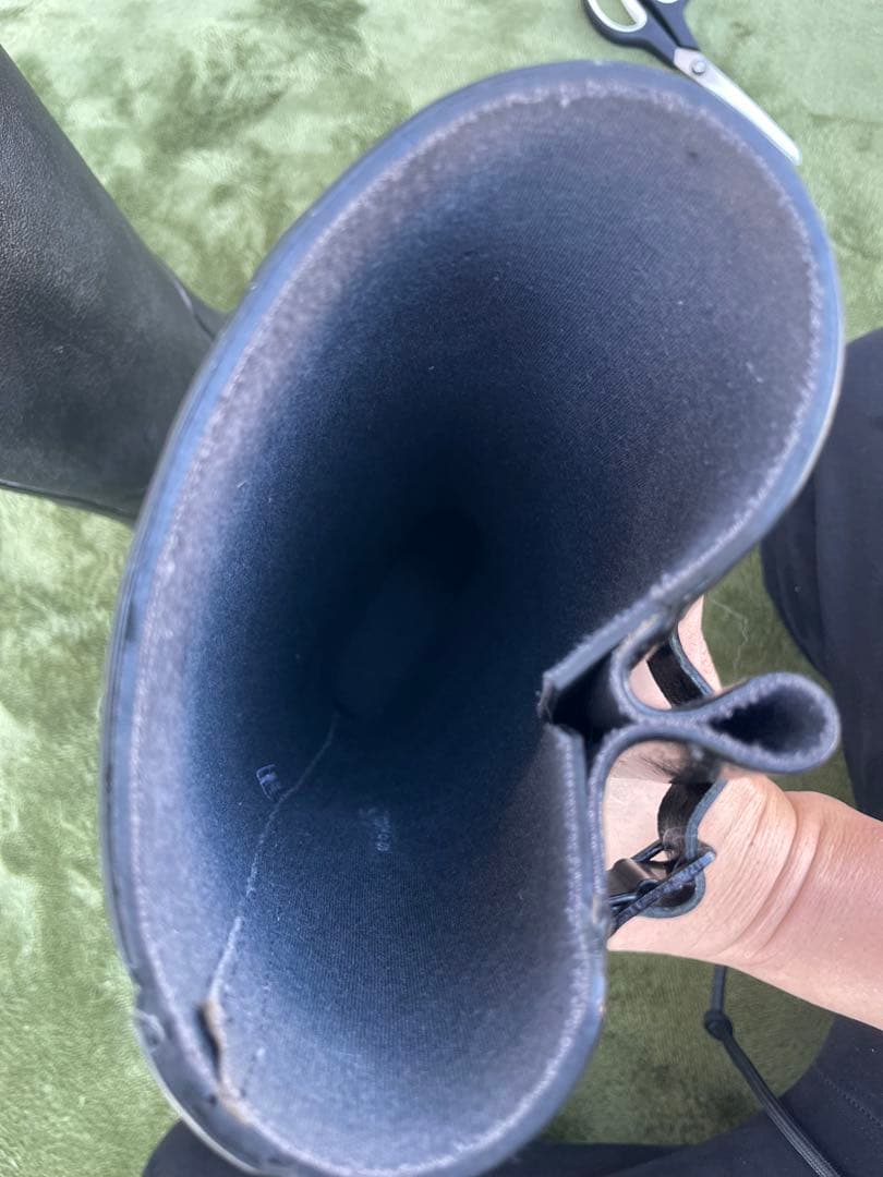 ほぼ未使用　レディース　レイン　ラバーブーツLE CHAMEAU ３7