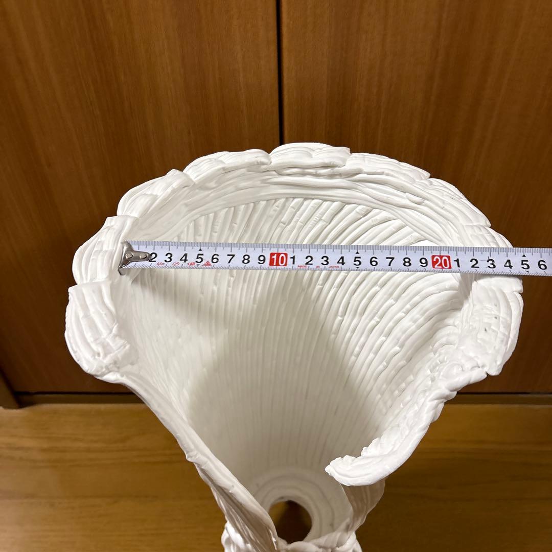 【新品未使用品】紲鉢(綱木紋) らせん美　Sスリット　ホワイト