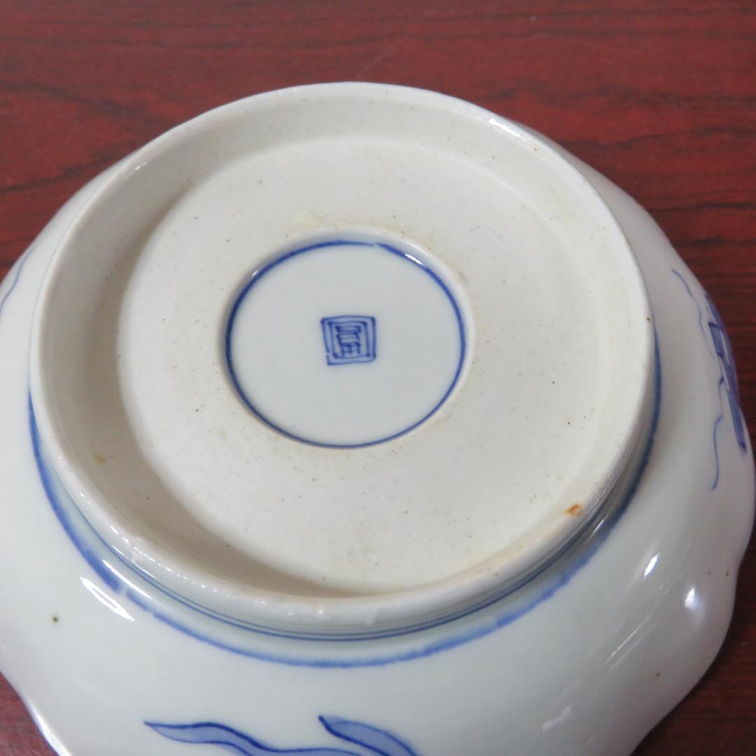 中皿 金彩 色絵付 3枚 歪み 窯傷 高台欠け 鳥文様 花文様 江戸