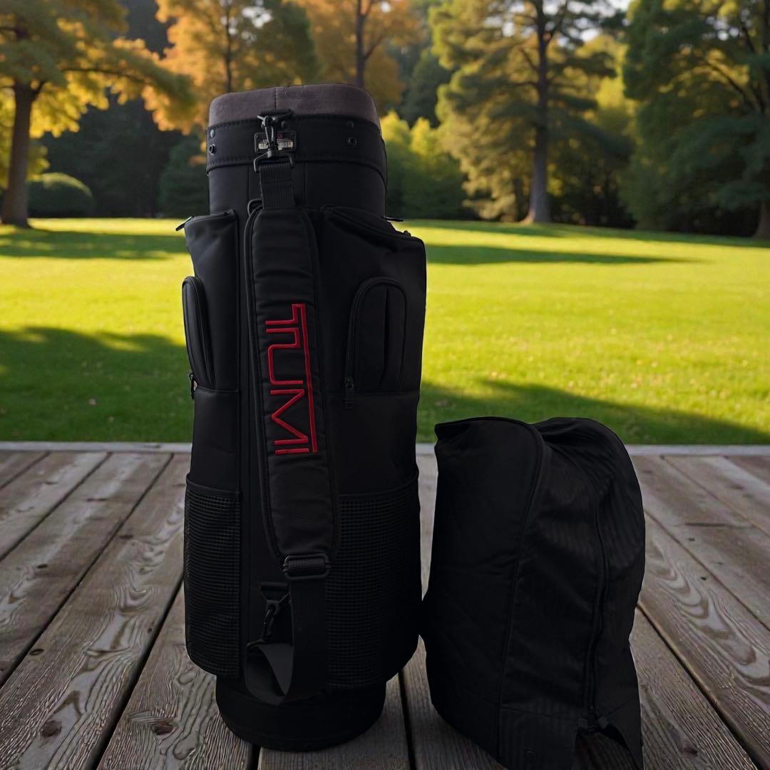 TUMI キャディバッグ ゴルフバッグ　黒　9.5型相当　トゥミ　ツミ　希少