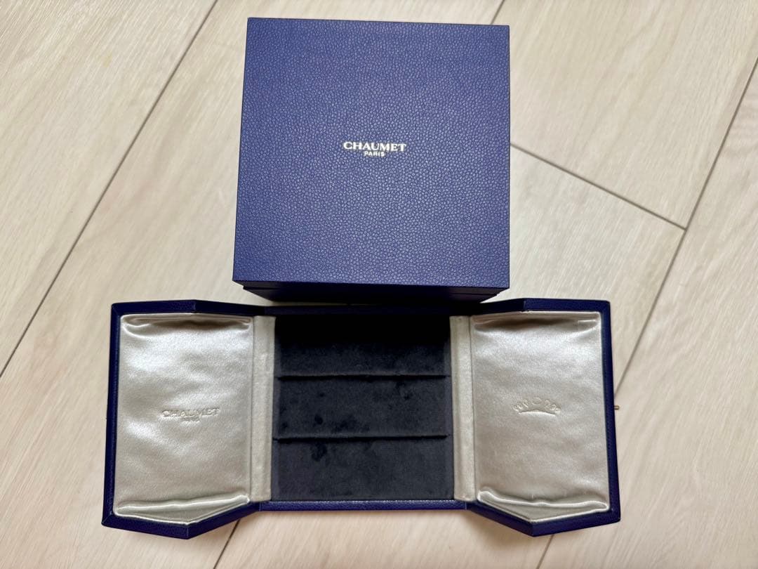 【バラ売可】CHAUMET ギフトボックス 3個セット ネイビー