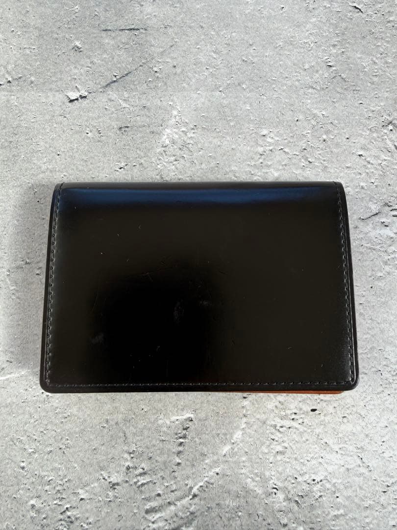 土屋鞄TSUCHIYA KABAN コードバン 名刺入れ　ブラック