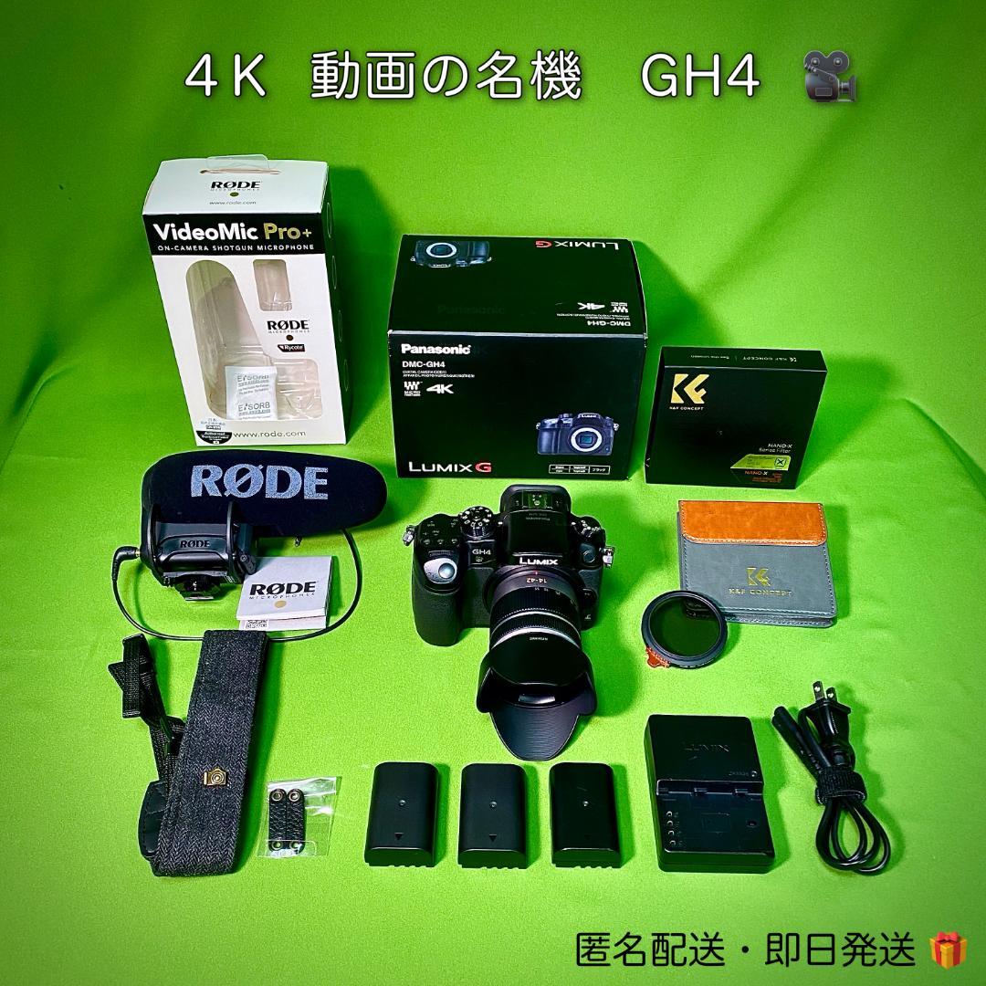LUMIX GH4 ミラーレスカメラ 4K 動画 音+映像+光 付属品フルセット