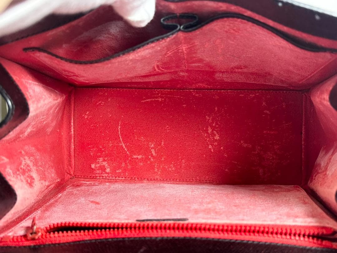 セリーヌ ヴィンテージ ターンロック 2WAY ハンドバッグ ゴールド ブラック