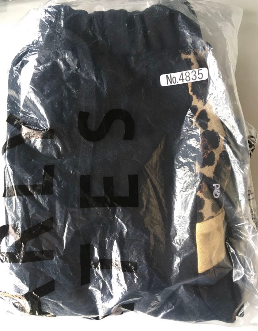 【PEARLY GATES】日本製 裏起毛豹柄スウェット テックスカート・0番S